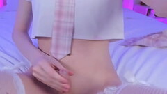Sweet Eaton Cosplayed Faps Her Cute Cock Thumb