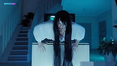 Sadako big ass stuck in TV Thumb