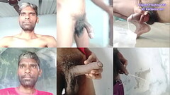 Rajesh Playboy 993 naked foreskin big hairy uncut cock masturbating showing bubble butt and cumming  Thumb