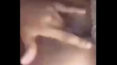 Young black girl plays with nice wet pussy Thumb