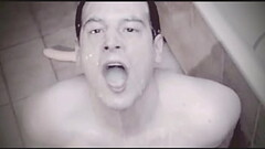 Dripping bukkake boy - Faggot slave gargling a lot of cum Thumb