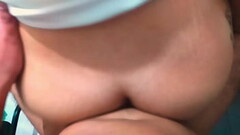 She sucks smiling and sits willingly Thumb