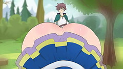 Aqua Wore a skirt that was Too short to seduce Kazuma/Hentai/Cartoon/Parody/God&amp_apos_s Blessing  Thumb