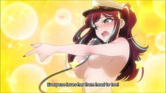 Mahou Shoujo ni Akogarete (H Anime) ENF CMNF MMD: The brunette girl performs completely naked with o Thumb