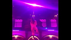 Destiny Mae entire dancing with a stripper pole at The Oval Office Gentlemen&#039_s Club Thumb