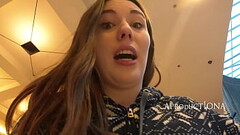 Aleya Sun Wetting Jeans in the Shopping Mall Thumb