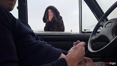 Stranger gave me a handjob through the car window on public parking Thumb